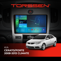 Штатная магнитола Torssen 2K Kia Cerato/Forte 08-13 F96128 4G Carplay climate
