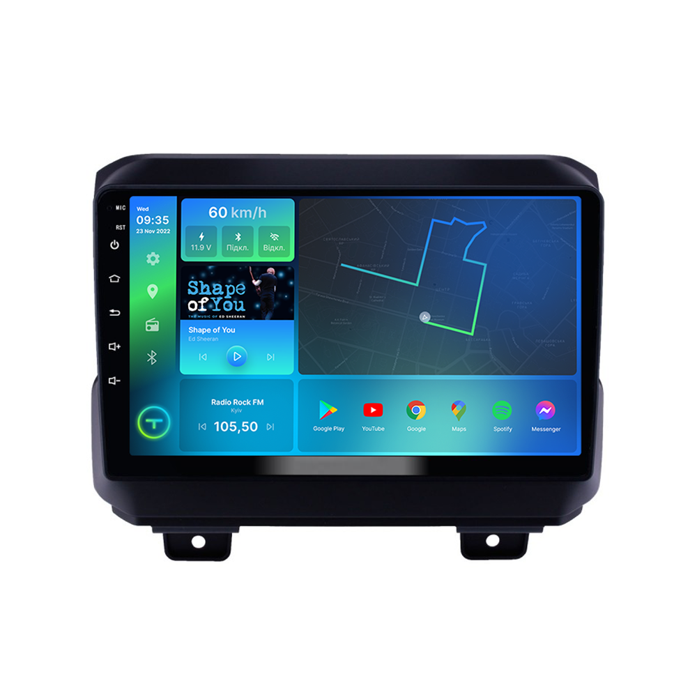 Штатна магнітола Torssen 2K Jeep Wrangler/Rubicon 2018 FL9 4+64Gb 4G Carplay DSP