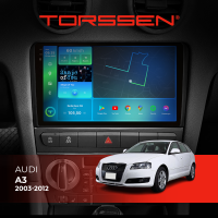 Штатная магнитола Torssen 2K Audi A3 03-12 F9432 4G Carplay DSP