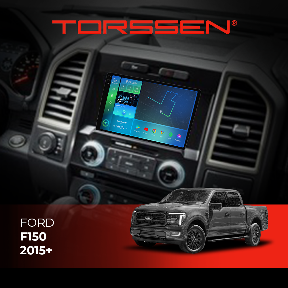 Штатная магнитола 2K Torssen Ford F150 2015+ F9464 4G Carplay DSP