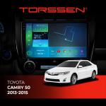 Штатная магнитола Torssen 2K DTS Toyota Camry 50 2013-2015 F9432 4G Carplay DSP с кнопками