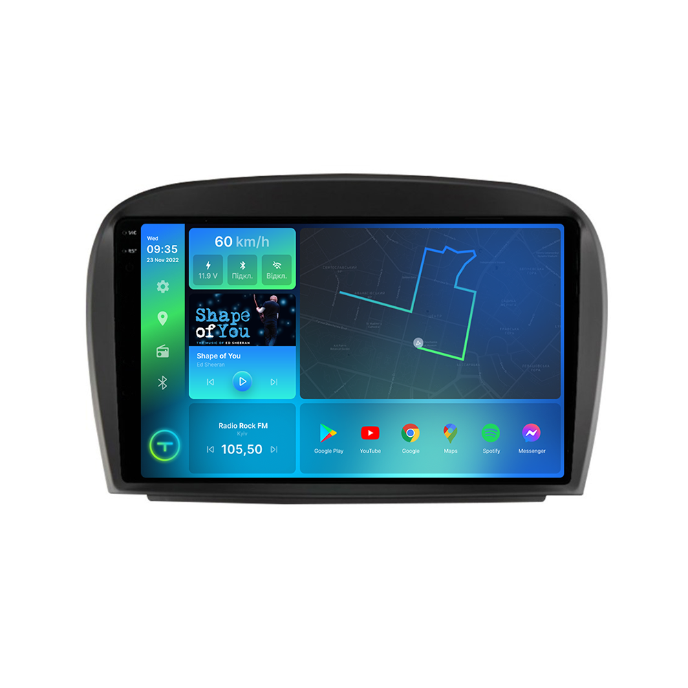 Штатна магнітола Torssen 2K DTS Mercedes SL W230 04-11 F9432 4G Carplay DSP