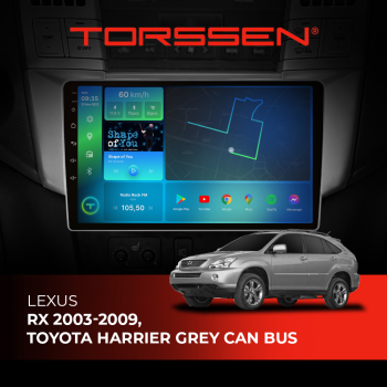 Штатная магнитола Torssen Lexus RX 03-09,Toyota Harrier Grey CAN BUS F10116 Штатная магнитола Torssen Lexus RX 03-09,Toyota Harrier Grey CAN BUS F10116