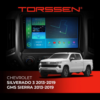 Штатная магнитола Torssen 2K Chevrolet Silverado 3 13-19 GMC Sierra 13-19 FL9 4+64Gb 4G Carplay DSP