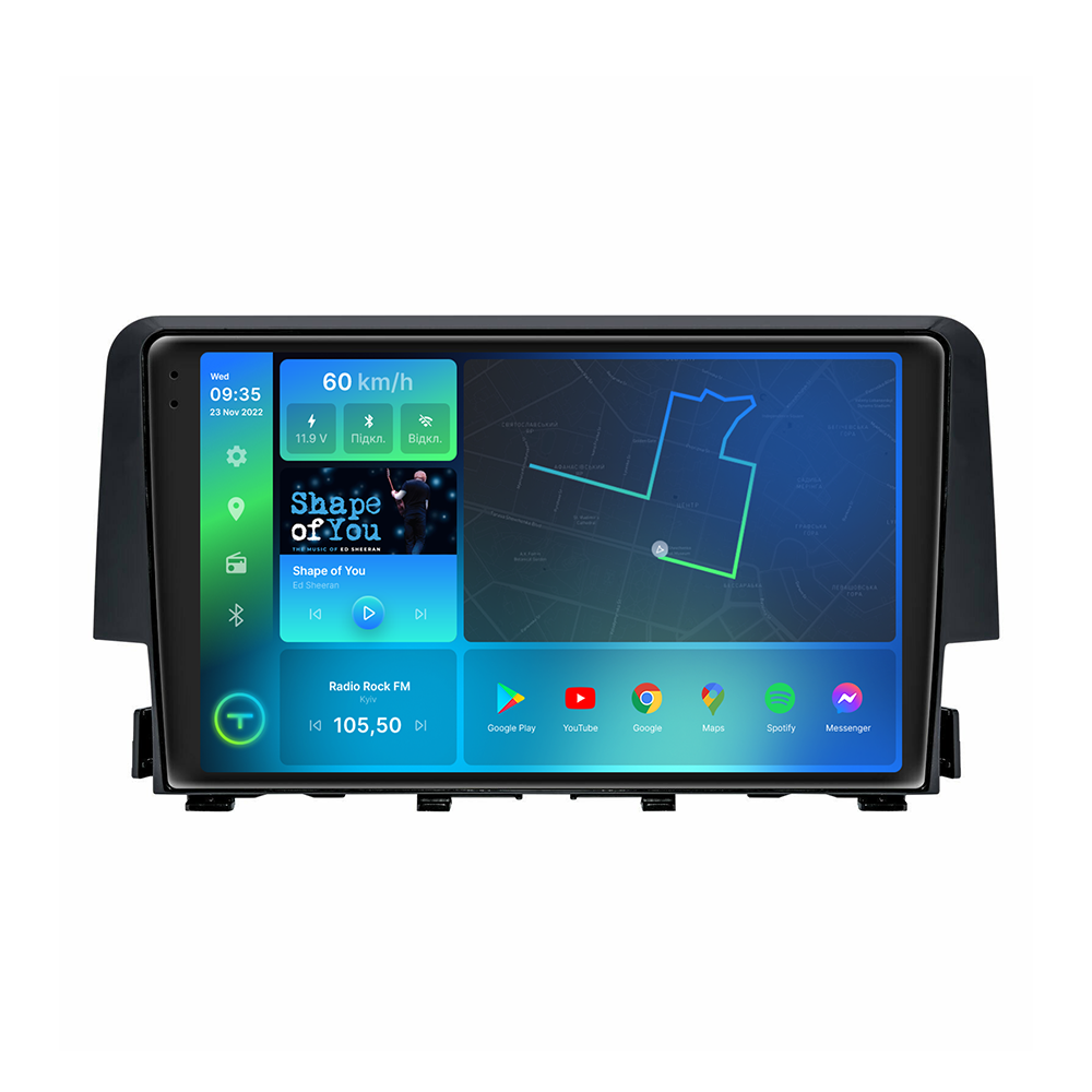 Штатная магнитола Torssen 2K Honda Civic 16-18 FL9 4+64Gb 4G Carplay DSP