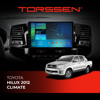 Штатная магнитола Torssen Toyota Hilux 12 climate F9332 4G Carplay