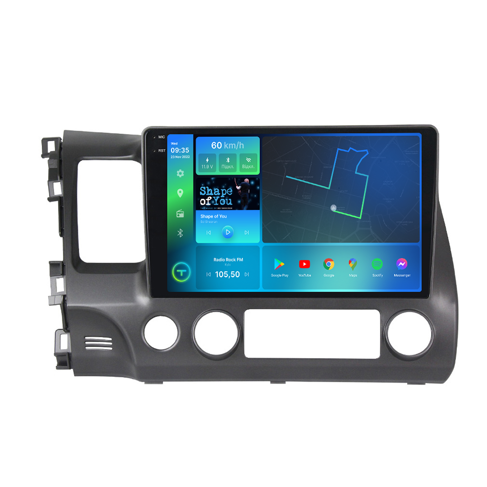 Штатна магнітола  Torssen 2K Honda Civic 4D 2005-2011 FL10 4+64Gb 4G Carplay DSP