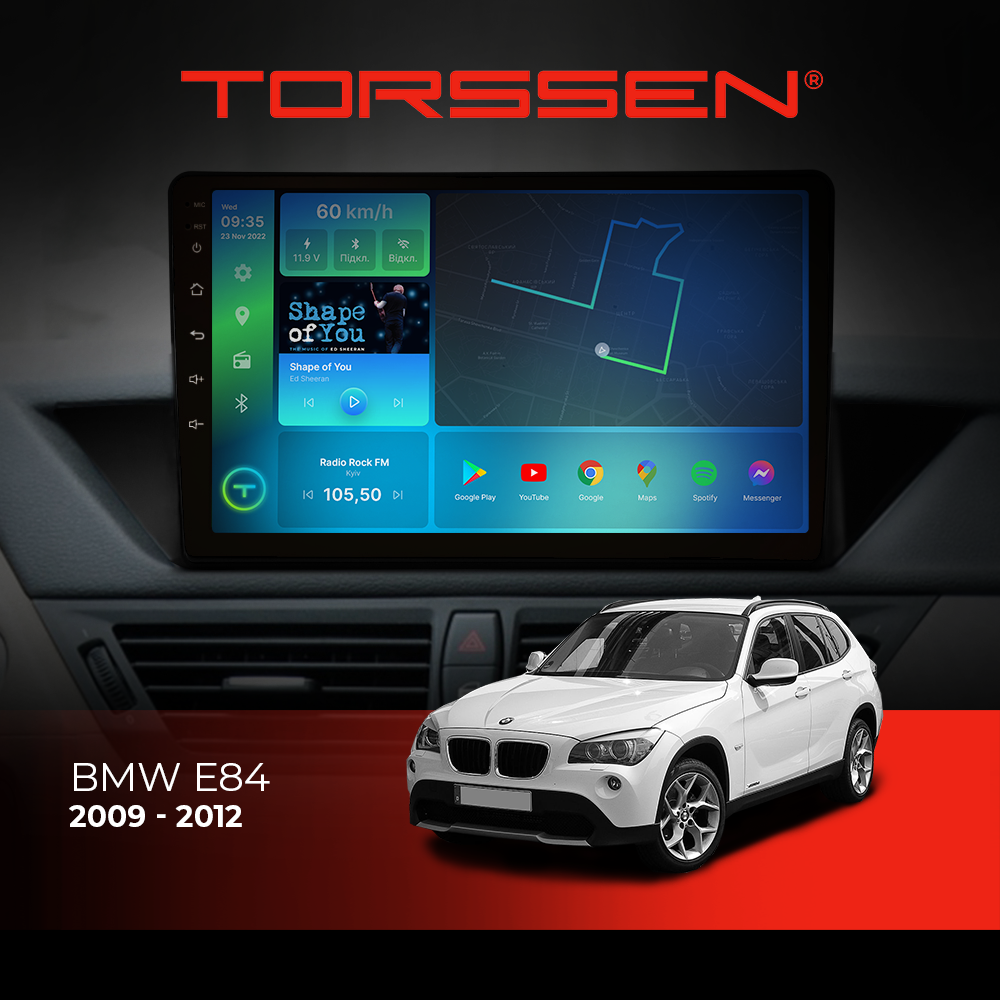 Штатная магнитола Torssen BMW e84 F10332 4G Carplay