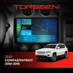 Штатная магнитола Torssen Jeep Compas/Patriot 10-16 F10332 4G Carplay