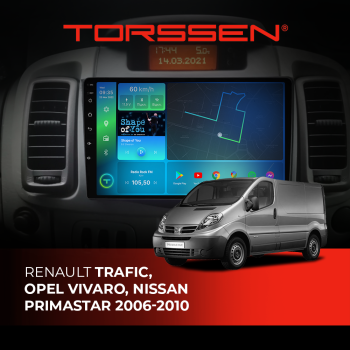 Штатная магнитола Torssen Renault Trafic, Opel Vivaro, Nissan Primastar 06-10 F10332 4G Carplay DSP Штатная магнитола Torssen Renault Trafic, Opel Vivaro, Nissan Primastar 06-10 F10332 4G Carplay DSP