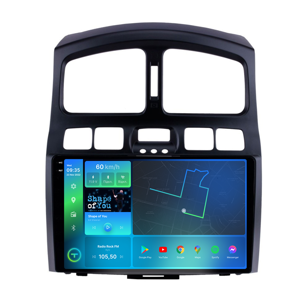 Штатна магнітола Torssen 2K Hyundai Santa Fe 00-12 / Jac S1 07-13 FL9 4+64Gb 4G Carplay DSP