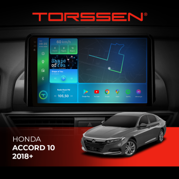 Штатная магнитола Torssen 2K Honda Accord 10 2018+ FL10 4+64Gb 4G Carplay DSP Штатная магнитола Torssen 2K Honda Accord 10 2018+ FL10 4+64Gb 4G Carplay DSP
