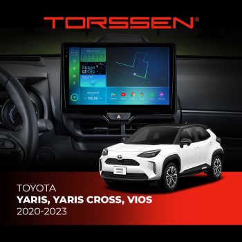 Штатна магнітола Torssen 2K DTS Toyota Yaris,Yaris Cross,Vios 2020-2023 F10432 4G Carplay DSP