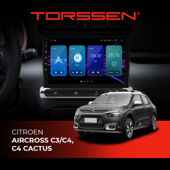 Штатная магнитола Torssen Citroen Aircross C3/C4 high NF9 Carplay Штатная магнитола Torssen Citroen Aircross C3/C4 high NF9 Carplay