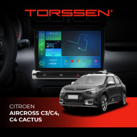 Штатна магнітола Torssen 2K Citroen Aircross C3/C4 high F9464 4G Carplay DSP