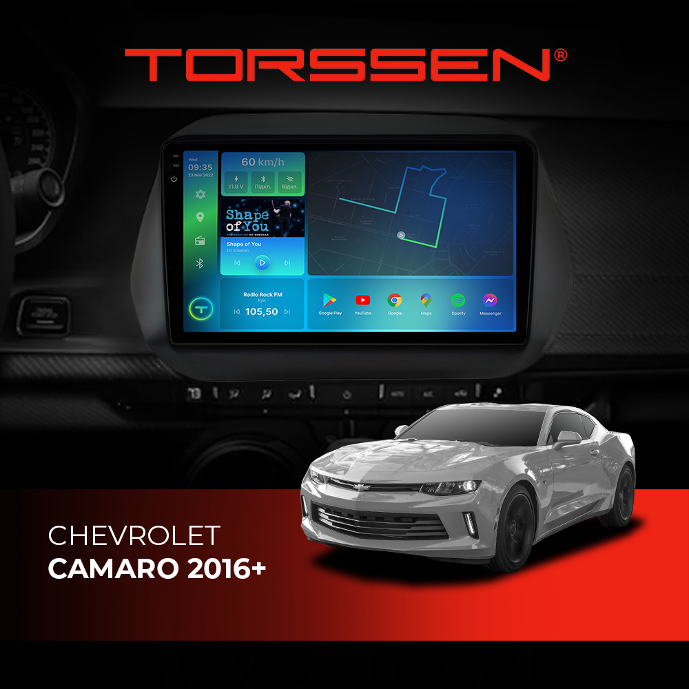 Штатна магнітола Torssen 2K Chevrolet Camaro 2016+ F9464 4G Carplay DSP