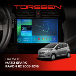 Штатна магнітола Torssen 2K Chevrolet Matiz / Spark / Ravon R2 2009-2016 F9464 4G Carplay DSP