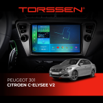 Штатная магнитола Torssen Peugeot 301/Citroen Elysee V2 F98256 4G Carplay DSP