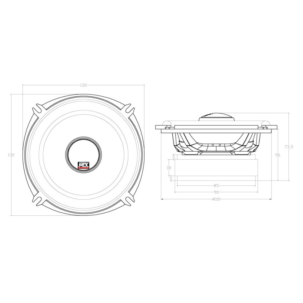 Коаксиальная акустика MTX TX650C