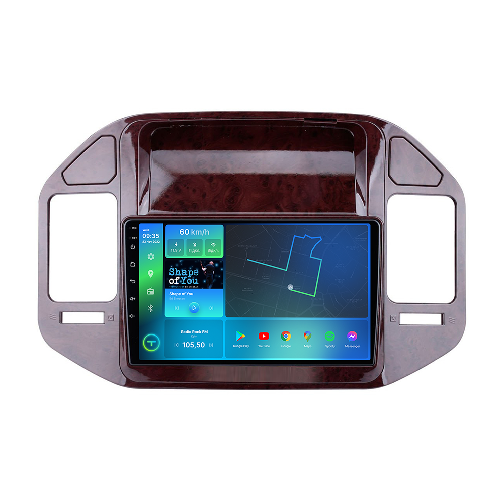 Штатная магнитола Torssen 2K Mitsubishi Pajero Wagon 1999-2005 FL9 4+64Gb 4G Carplay DSP дерево