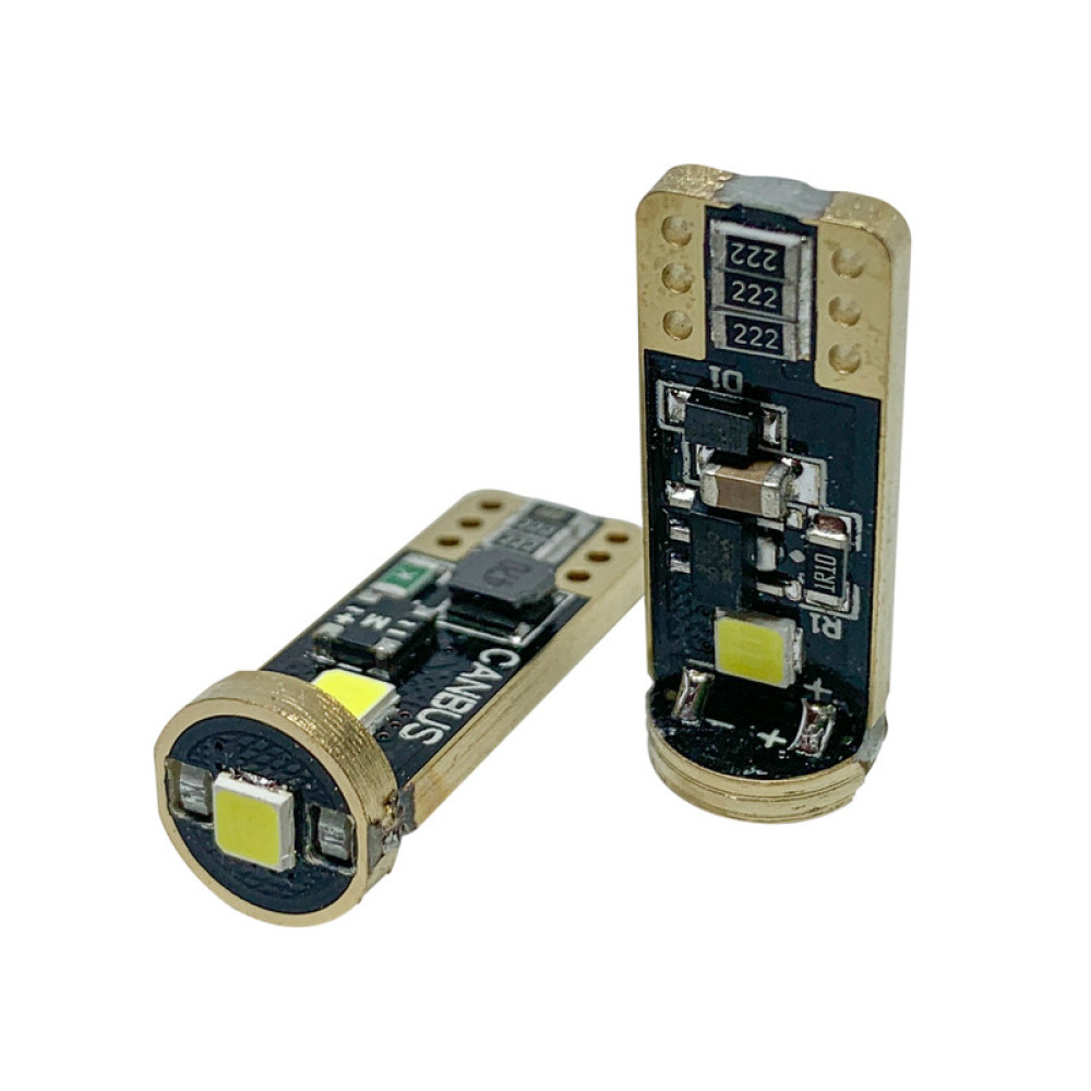 Светодиодные лампы TORSSEN T10 3SMD w5w Can Bus 2.5W (Комплект 2шт)