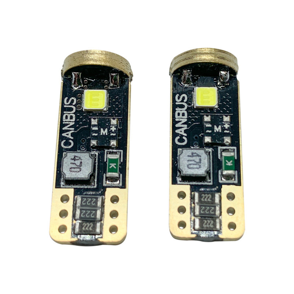 Светодиодные лампы TORSSEN T10 3SMD w5w Can Bus 2.5W (Комплект 2шт)
