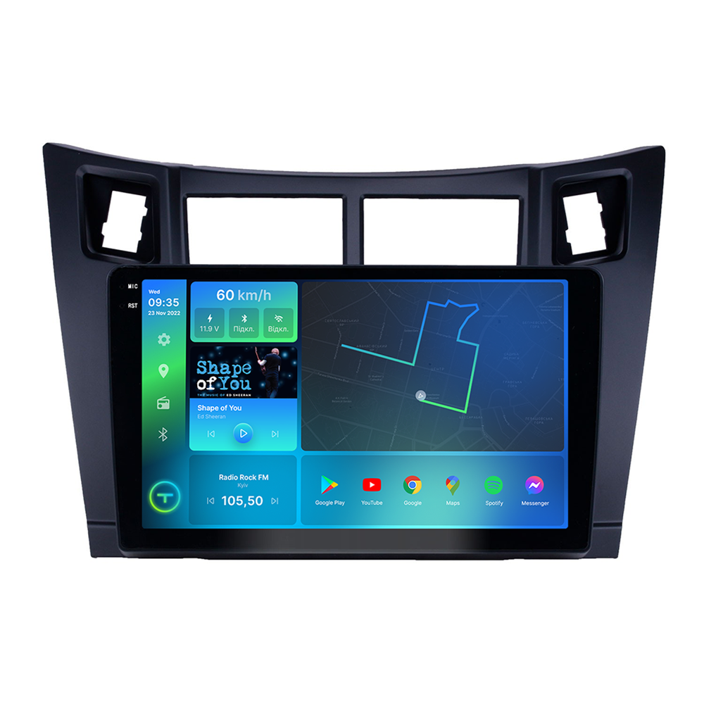 Штатная магнитола Torssen 2K Toyota Yaris Vios 05-11 black F9332 4G Carplay DSP