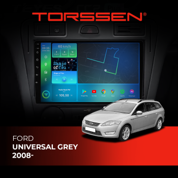 Штатная магнитола Torssen Ford Universal grey 2008- F9432 4G Carplay DSP