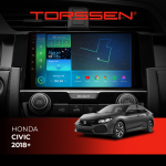Штатная магнитола Torssen Honda Civic 18+ F9332 4G Carplay