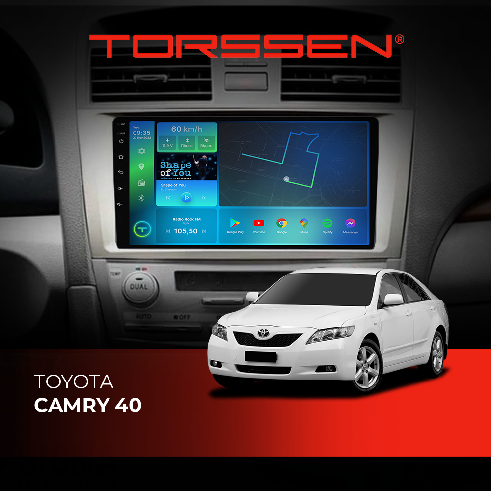 Штатная магнитола Torssen Toyota Camry 40 F9116