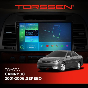 Штатна магнітола Torssen 2K Toyota Camry 30 01-06 дерево F9332 4G Carplay DSP Штатна магнітола Torssen 2K Toyota Camry 30 01-06 дерево F9332 4G Carplay DSP