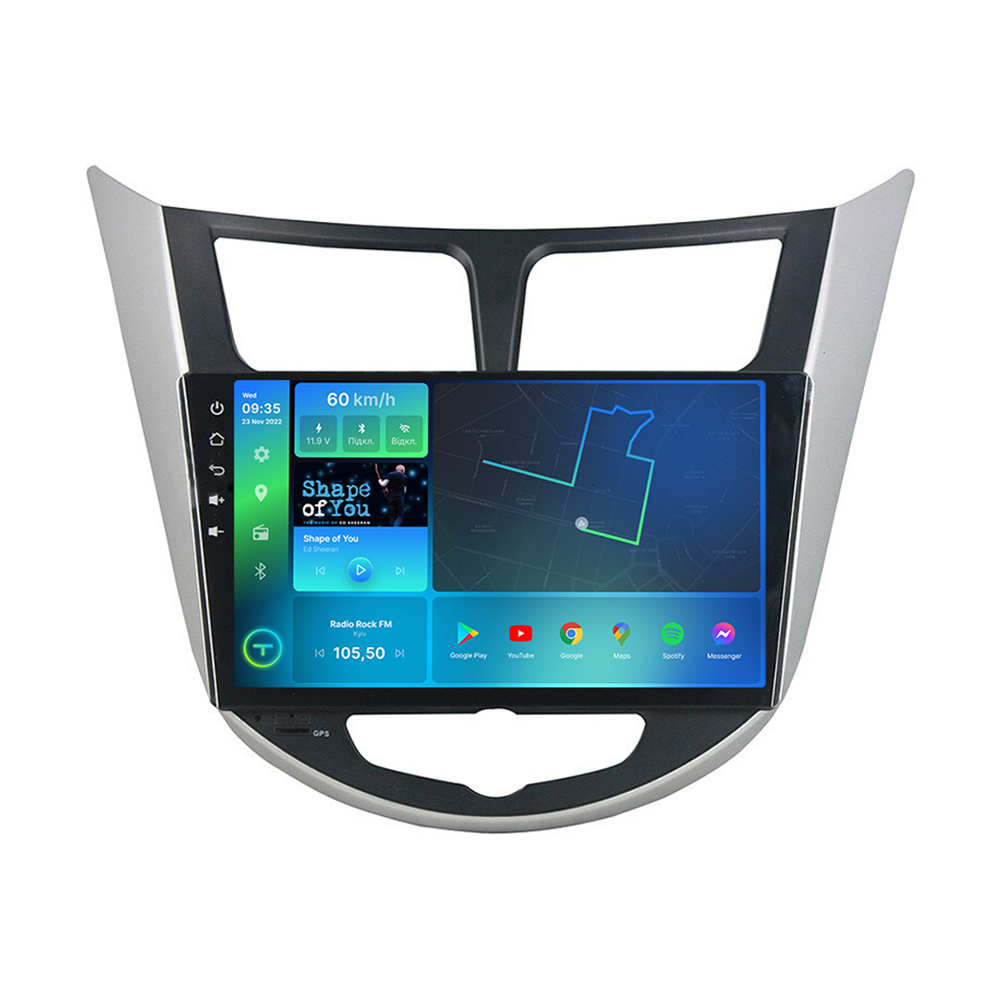 Штатная магнитола Torssen Hyundai Accent 2011-2018 B/G FL9 4+64Gb 4G Carplay DSP