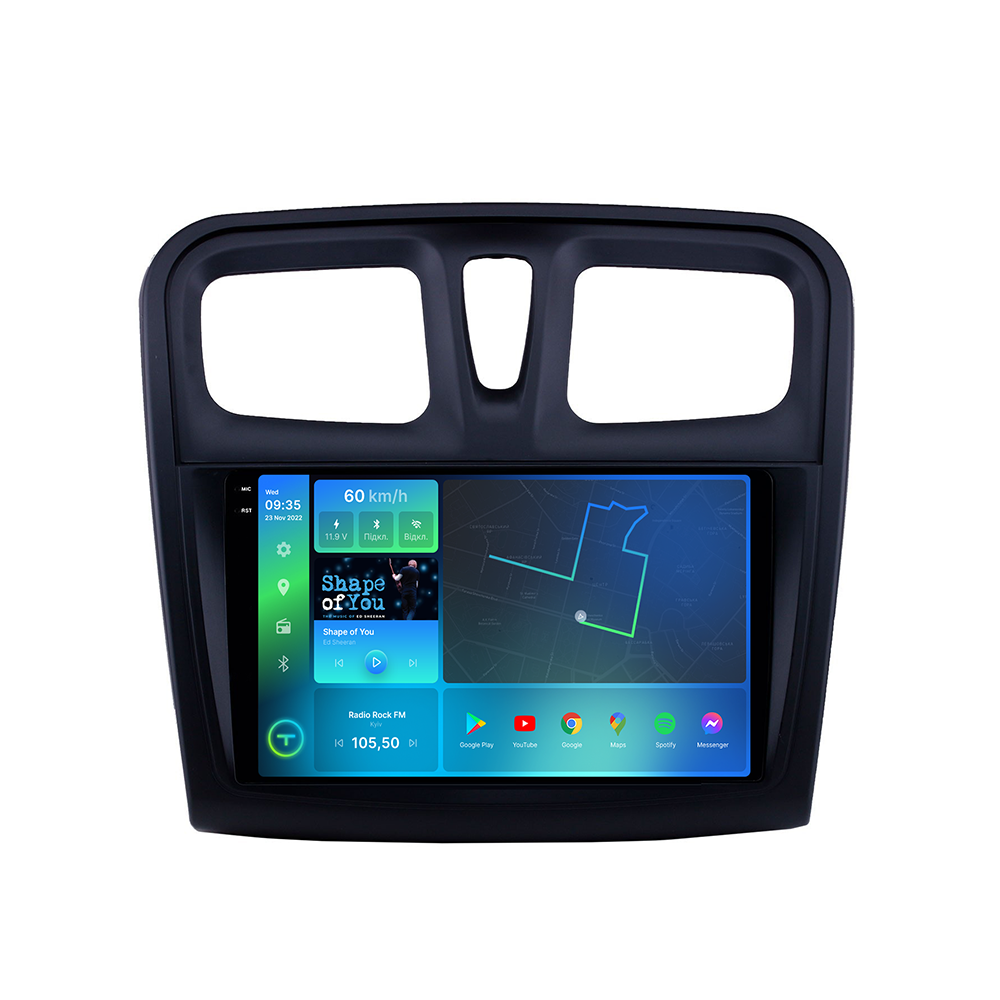Штатна магнітола Torssen 2K Renault Sandero/Logan 14-19 F9332 4G Carplay DSP