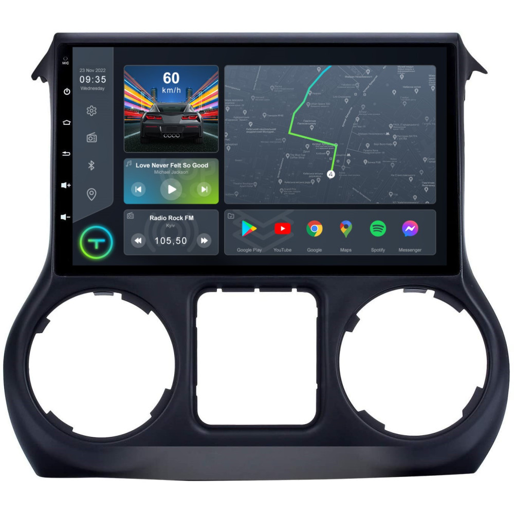 Штатна магнітола Torssen Jeep Wrangler 15-17 FL10 4+64Gb 4G Carplay DSP
