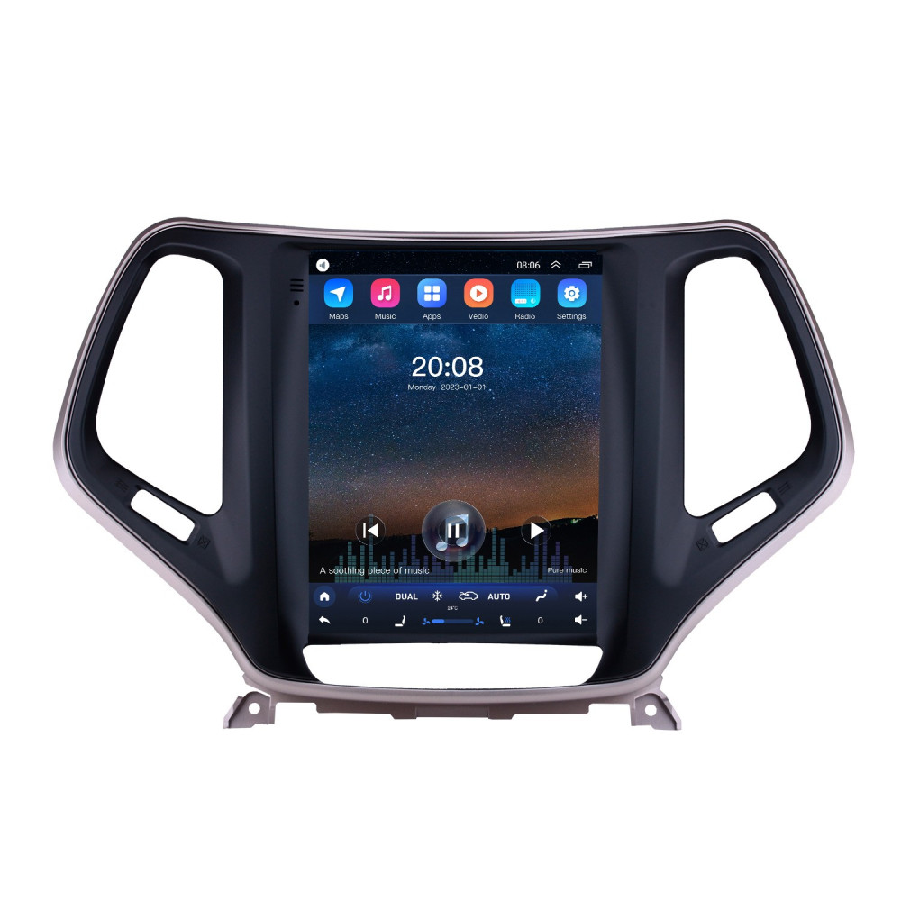 Штатная магнитола Torssen Tesla style Jeep Cherokee KL 2013-2018 T97-464