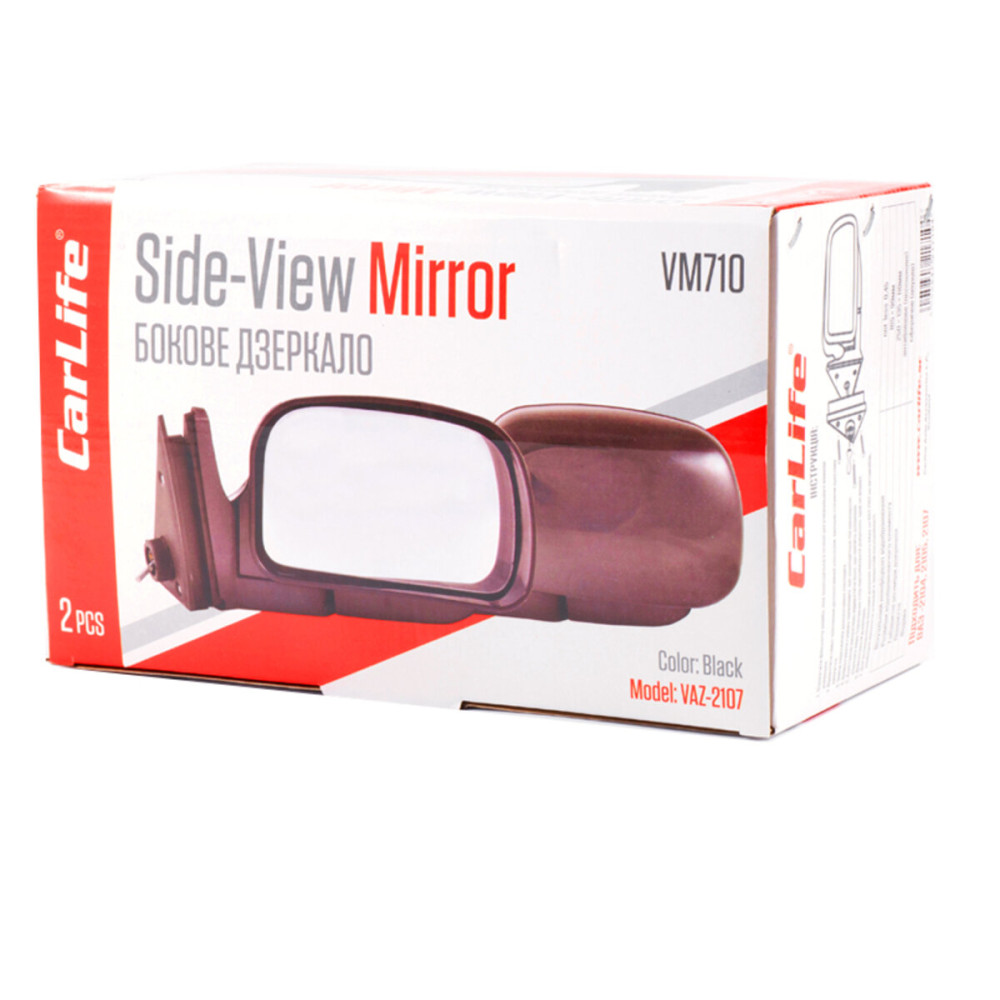 Зеркала боковые Carlife VM710, ВАЗ 2104, 05, 07, комп. 2шт