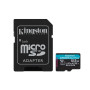 microSDXC (UHS-1 U3) Kingston Canvas Go Plus 512Gb class 10 A2 V30 (R170MB/s, W90MB/s) (adapter SD)