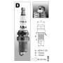Свічка запалювання Brisk A-Line 12, DR15YCY, 4шт