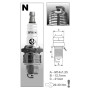 Свічка запалювання Brisk Classic N17, 1шт