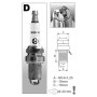 Свічка запалювання Brisk Extra DR15TC, 1шт