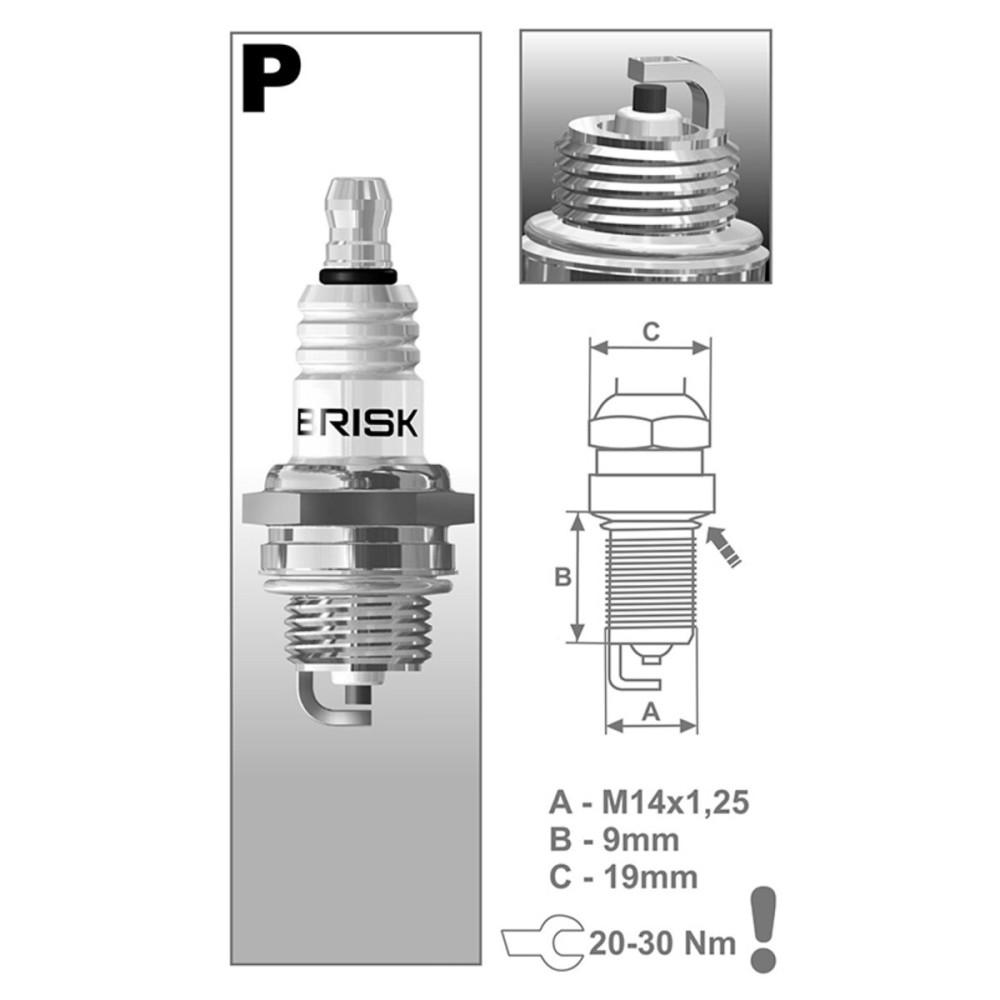 Свічка запалювання Brisk Classic Garden PR15Y, 1шт