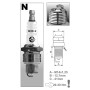 Свічка запалювання Brisk Silver NR15S, 4шт