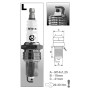 Свічка запалювання Brisk Super L15YC, 4шт