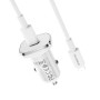 Автомобильное зарядное устройство BOROFONE BZ12B single port QC3.0 (Type-C to Lightning) 18W White