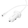 Автомобильное зарядное устройство BOROFONE BZ12B single port QC3.0 (Type-C to Lightning) 18W White