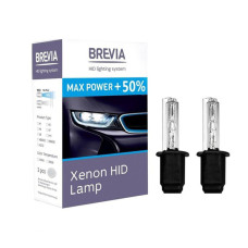 Ксеноновая лампа Brevia H3 +50%, 4300K, 85V, 35W PK22s KET, 2шт