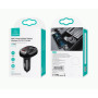 АЗП Usams US-CC143 C25 50W 2A+C 3 Ports Digital Display Wireless FM Car Charger Black