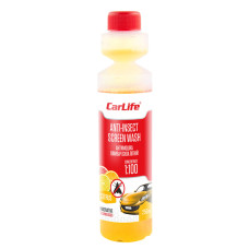 Очиститель стекла Carlife Anti-Insect Screen-Wash Citrus, летний концентрат 1:100.