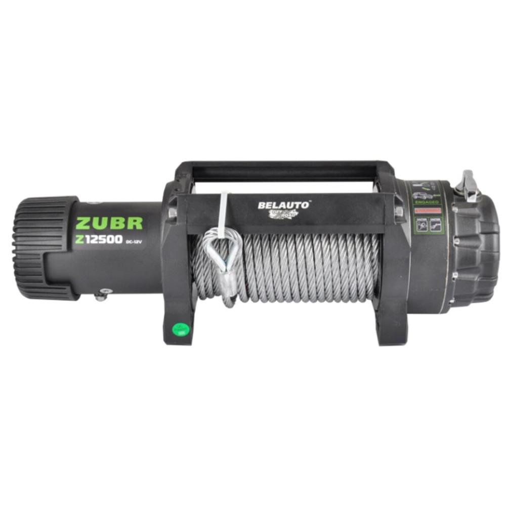 Лебедка BELAUTO ZUBR 12500lbs (6.0hp/4.4kw; 262:1)