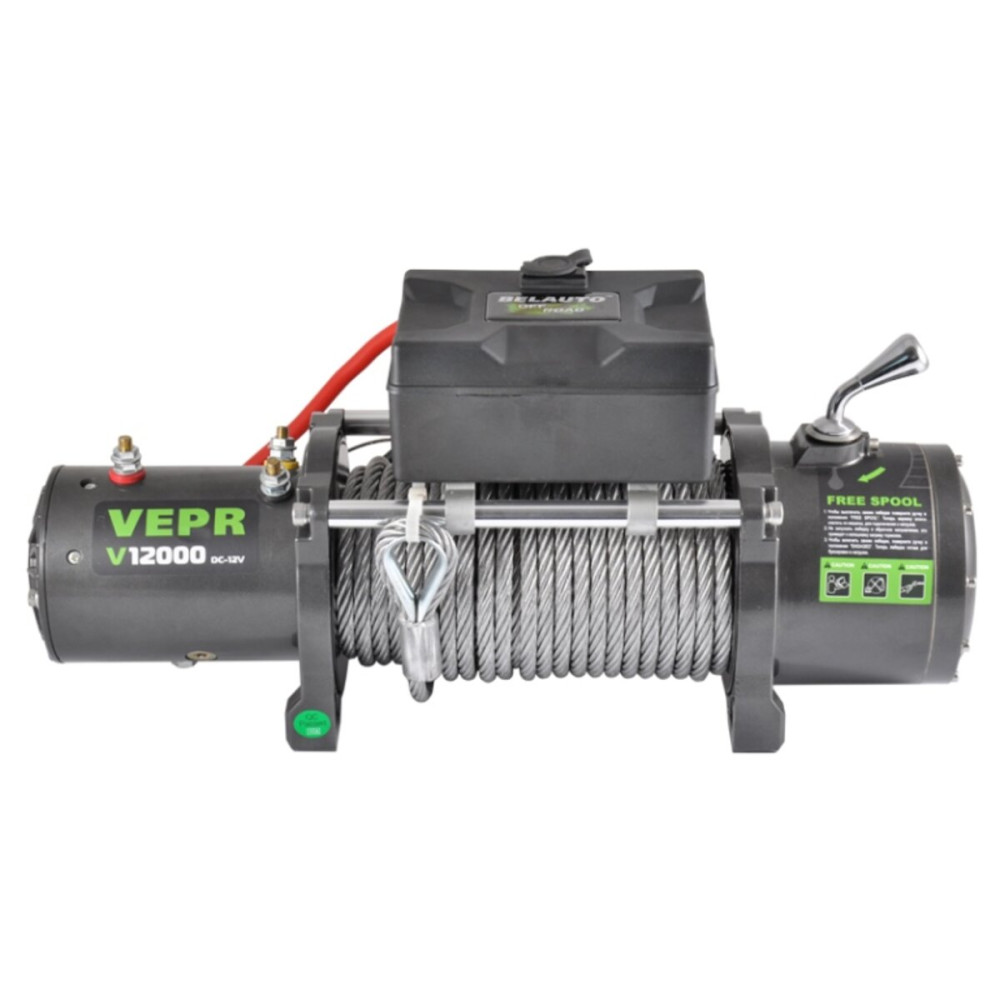 Лебідка BELAUTO VEPR 12000lbs (6.0hp/4.4kw; 265:1)